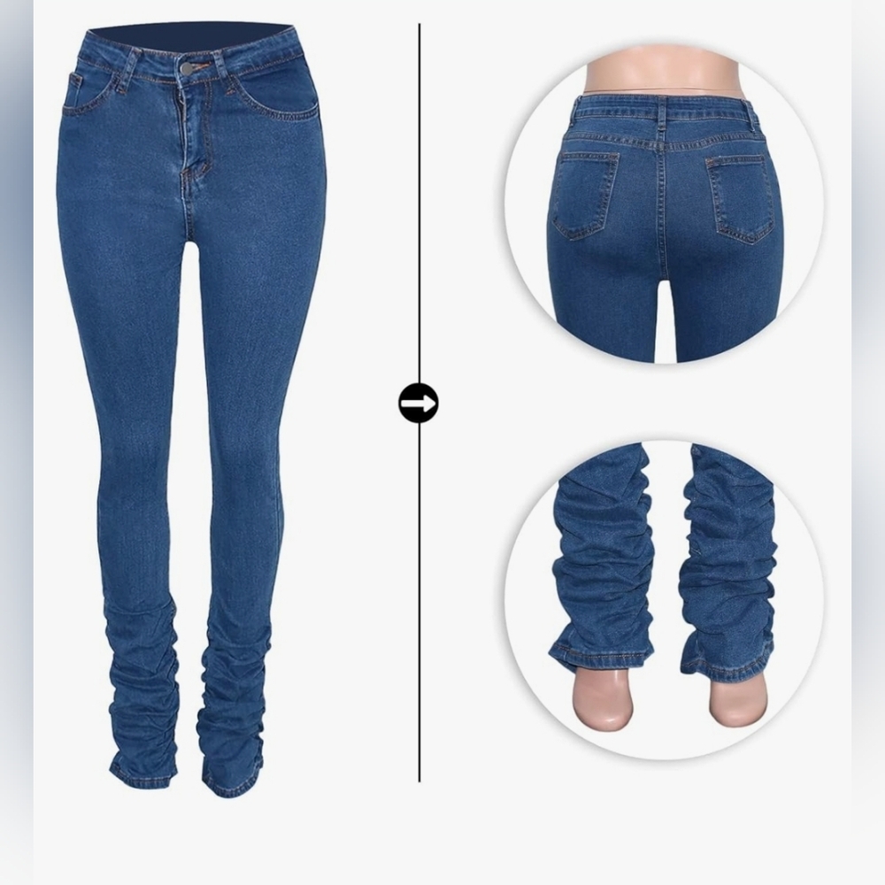 High Waist Stacked Jeans | Fits Like Size 12